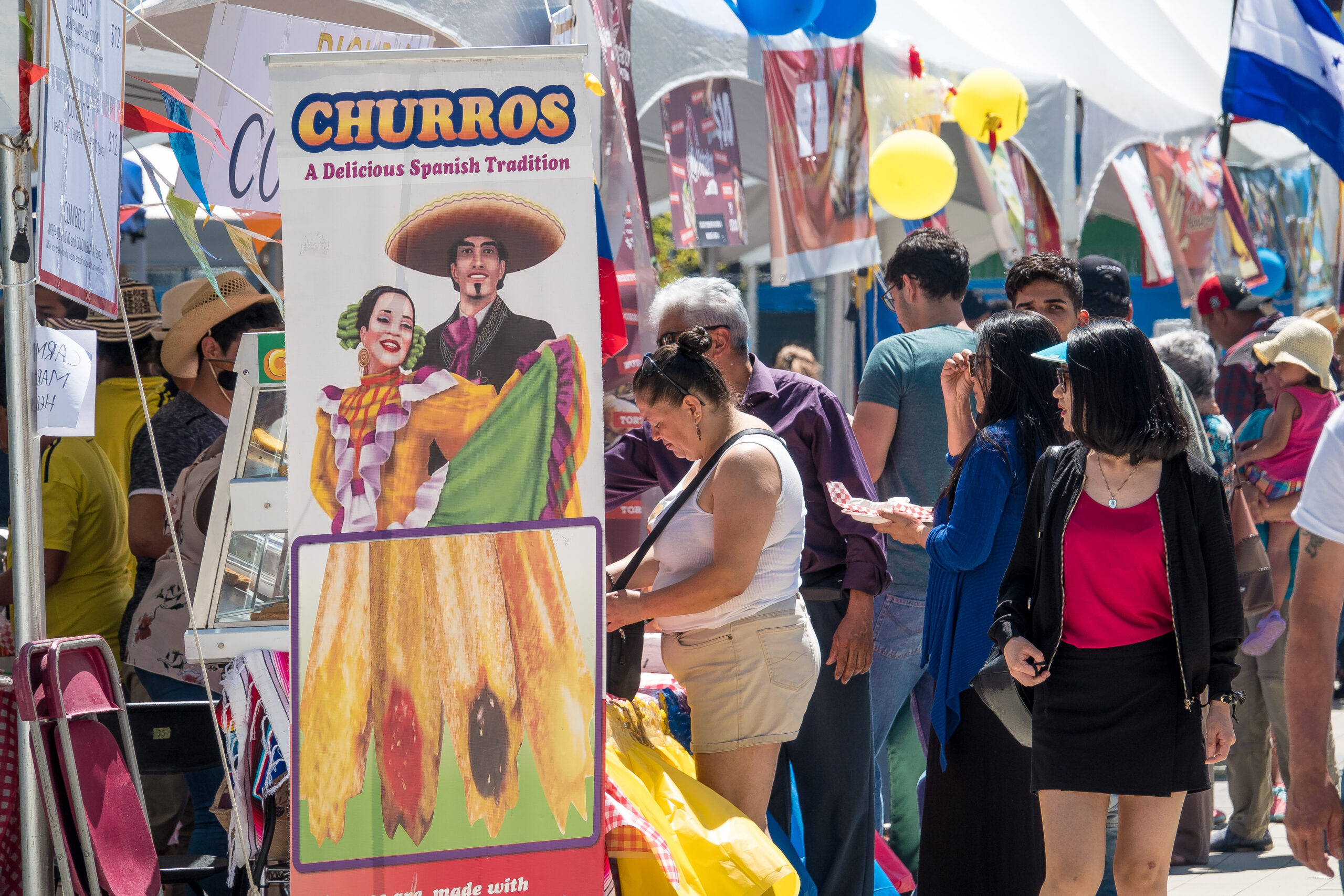 Food vendors, mexican  food in Surrey Latin Festival Canada